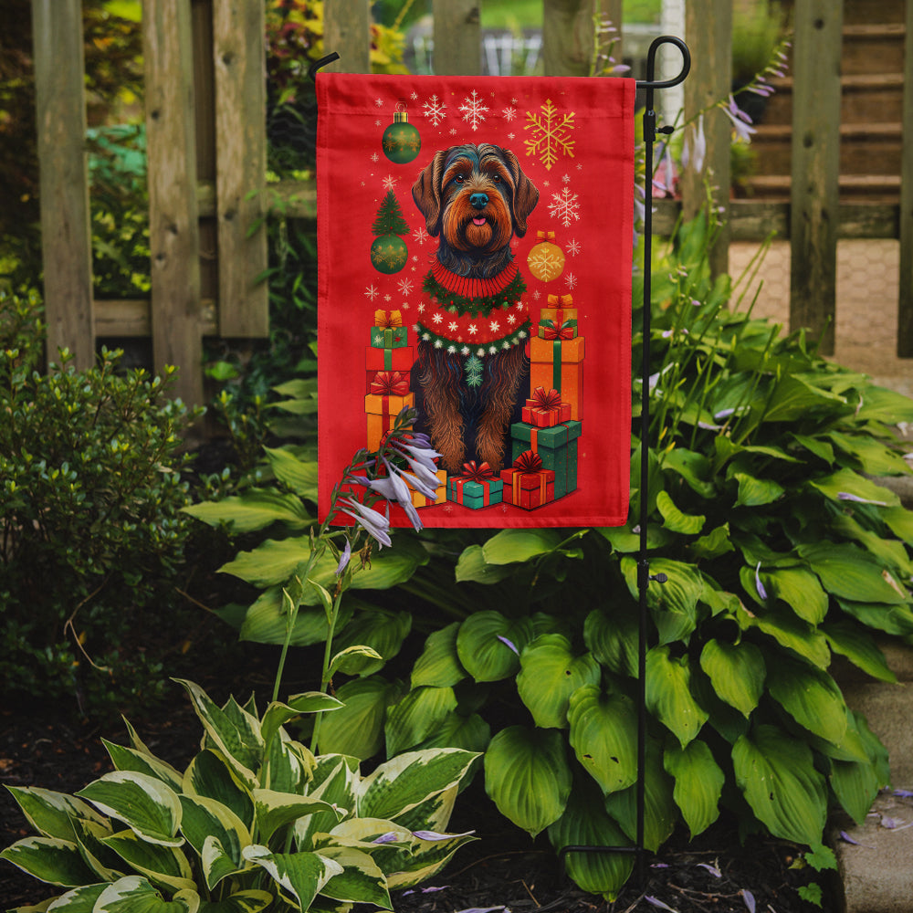 Buy this Wirehaired Pointing Griffon Holiday Christmas Garden Flag
