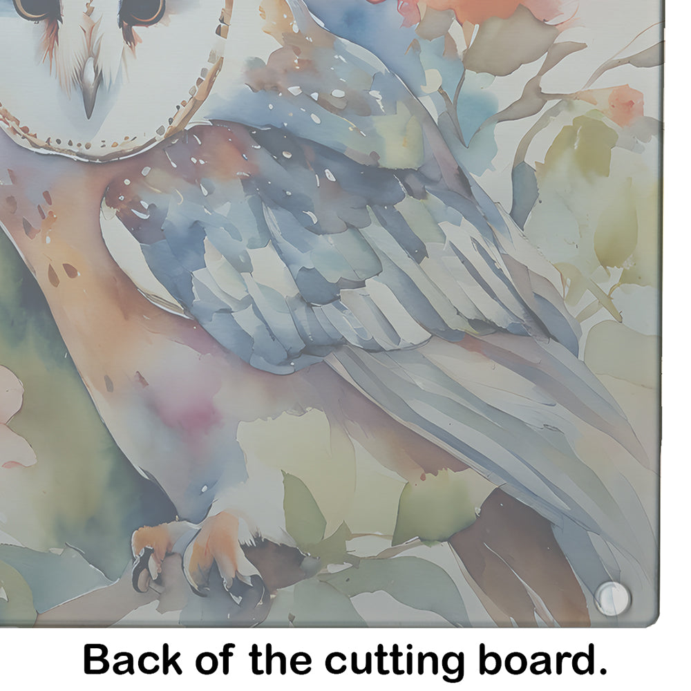 Barn Owl Glass Cutting Board