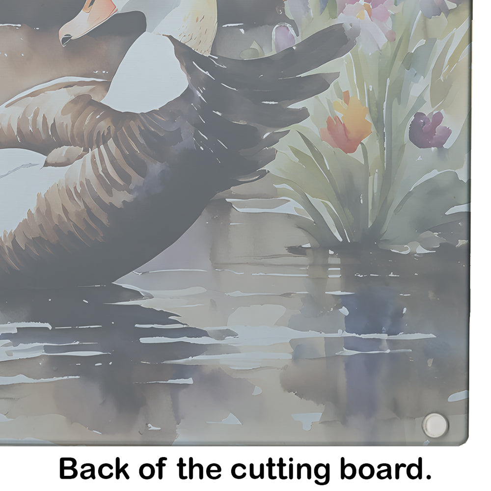 Common Eider Duck Glass Cutting Board