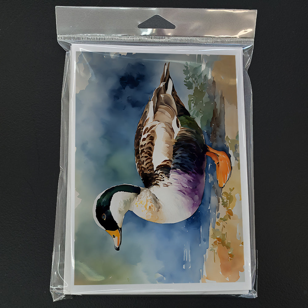 Common Eider Duck Greeting Cards Pack of 8
