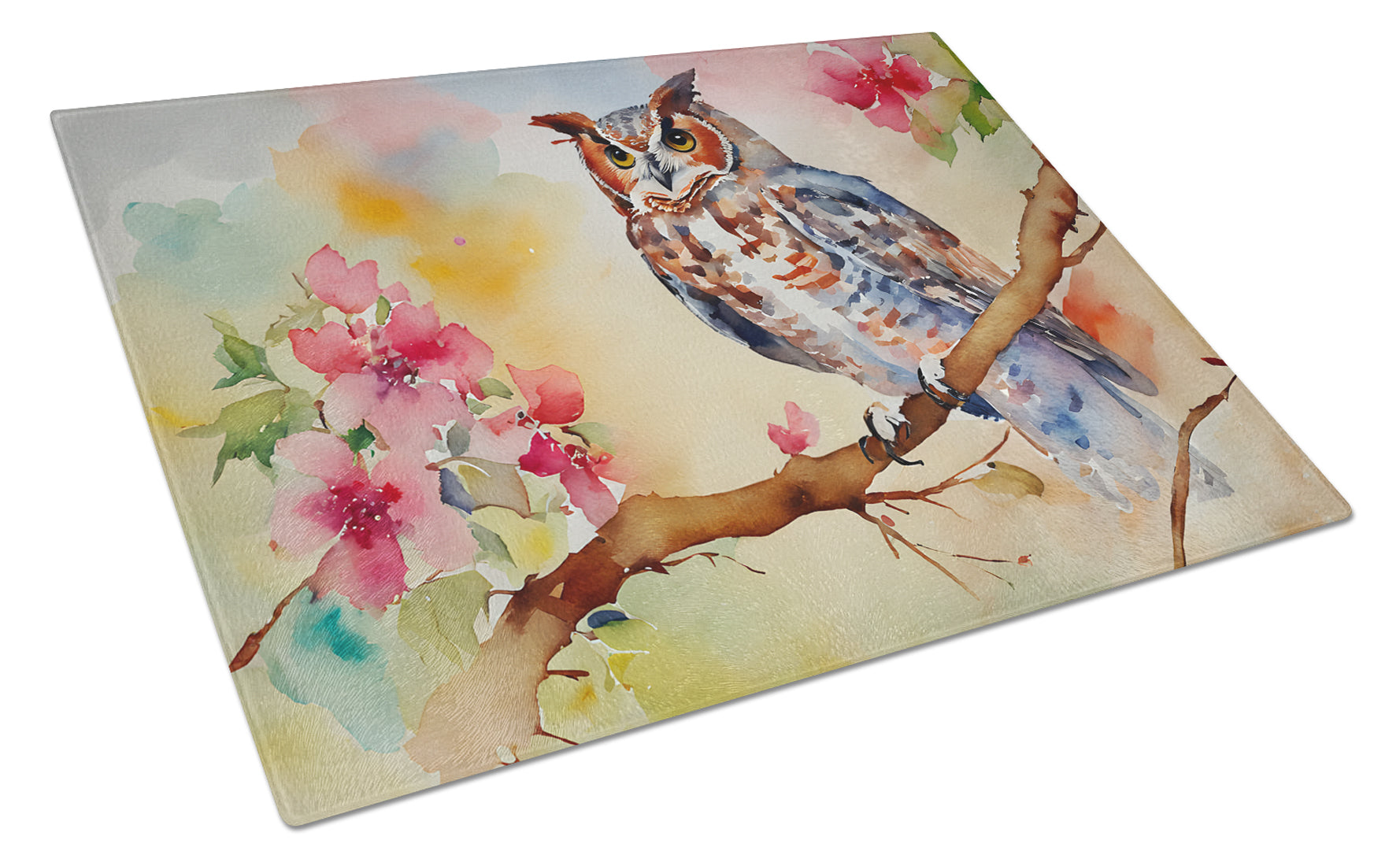 Buy this Eastern Screech Owl Glass Cutting Board
