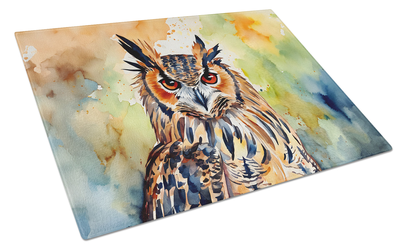 Buy this Eurasian Eagle Owl Glass Cutting Board
