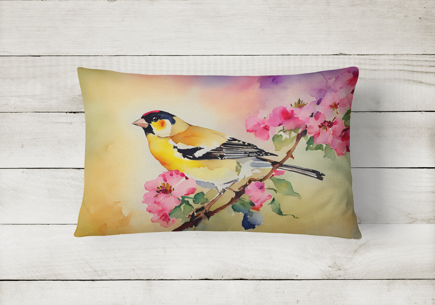 Goldfinch Throw Pillow