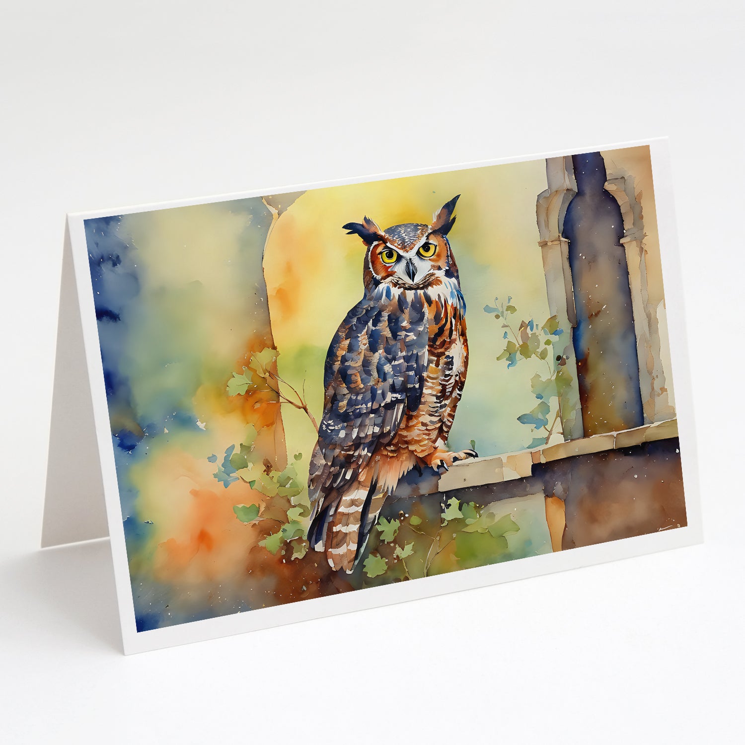 Buy this Great Horned Owl Greeting Cards Pack of 8