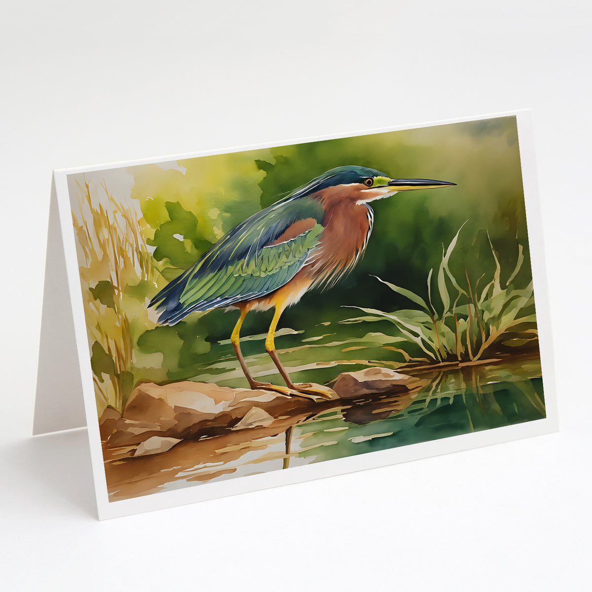 Buy this Green Heron Greeting Cards Pack of 8