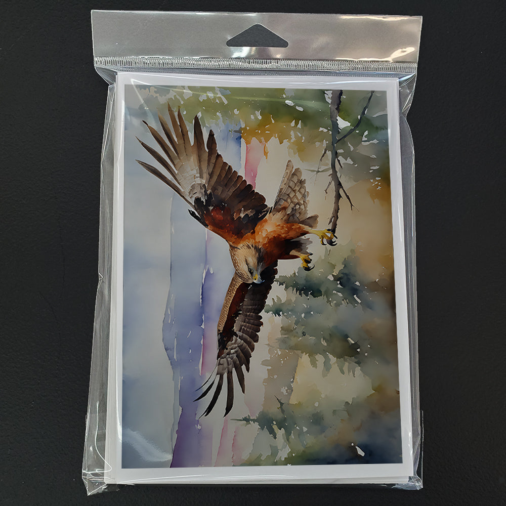 Hawk Greeting Cards Pack of 8
