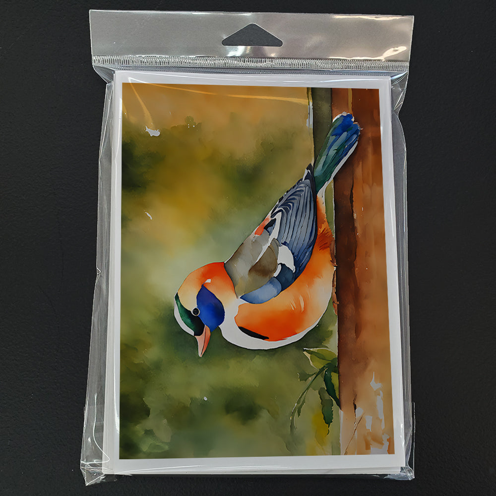 Mandarin Duck Greeting Cards Pack of 8