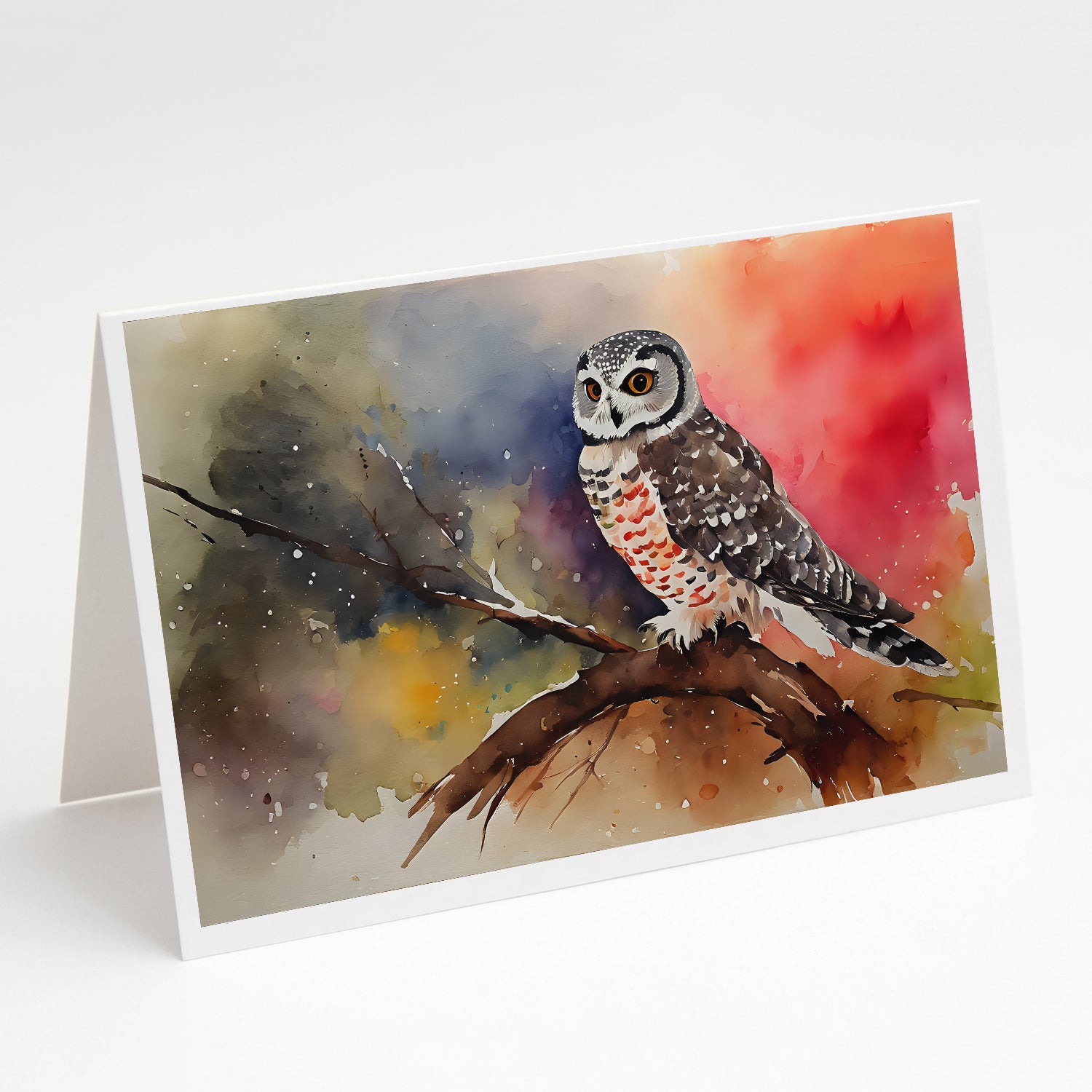 Buy this Northern Hawk Owl Greeting Cards Pack of 8