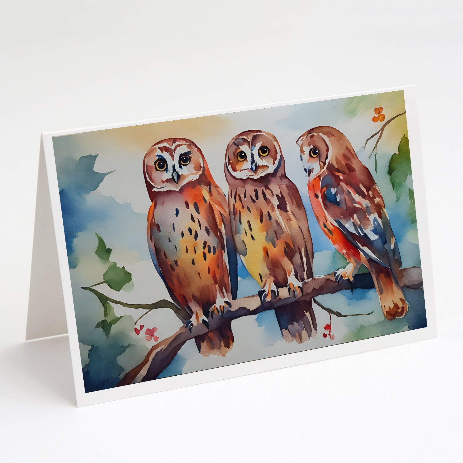 Buy this Owls Greeting Cards Pack of 8