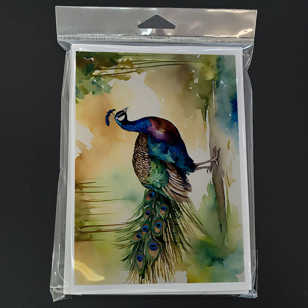Peacock Greeting Cards Pack of 8