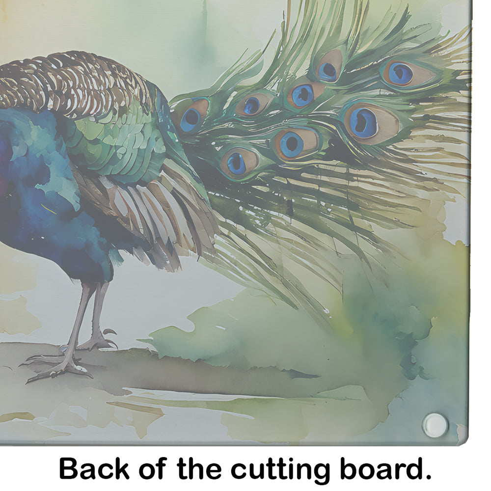 Peacock Glass Cutting Board