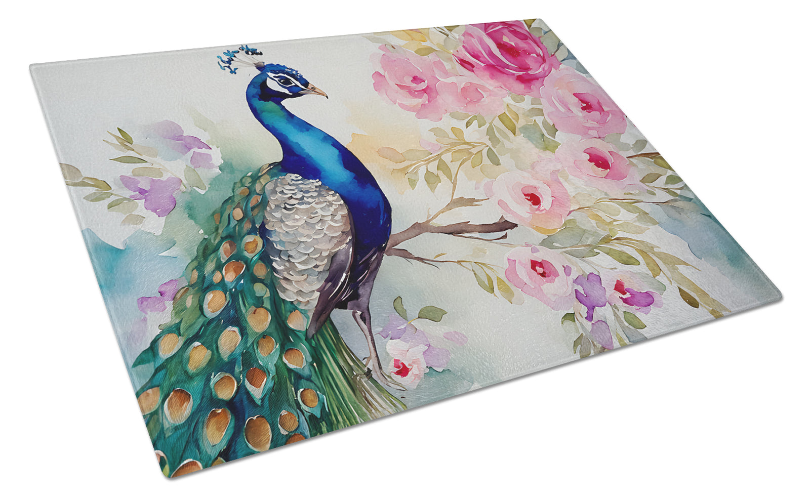 Buy this Peacock Glass Cutting Board
