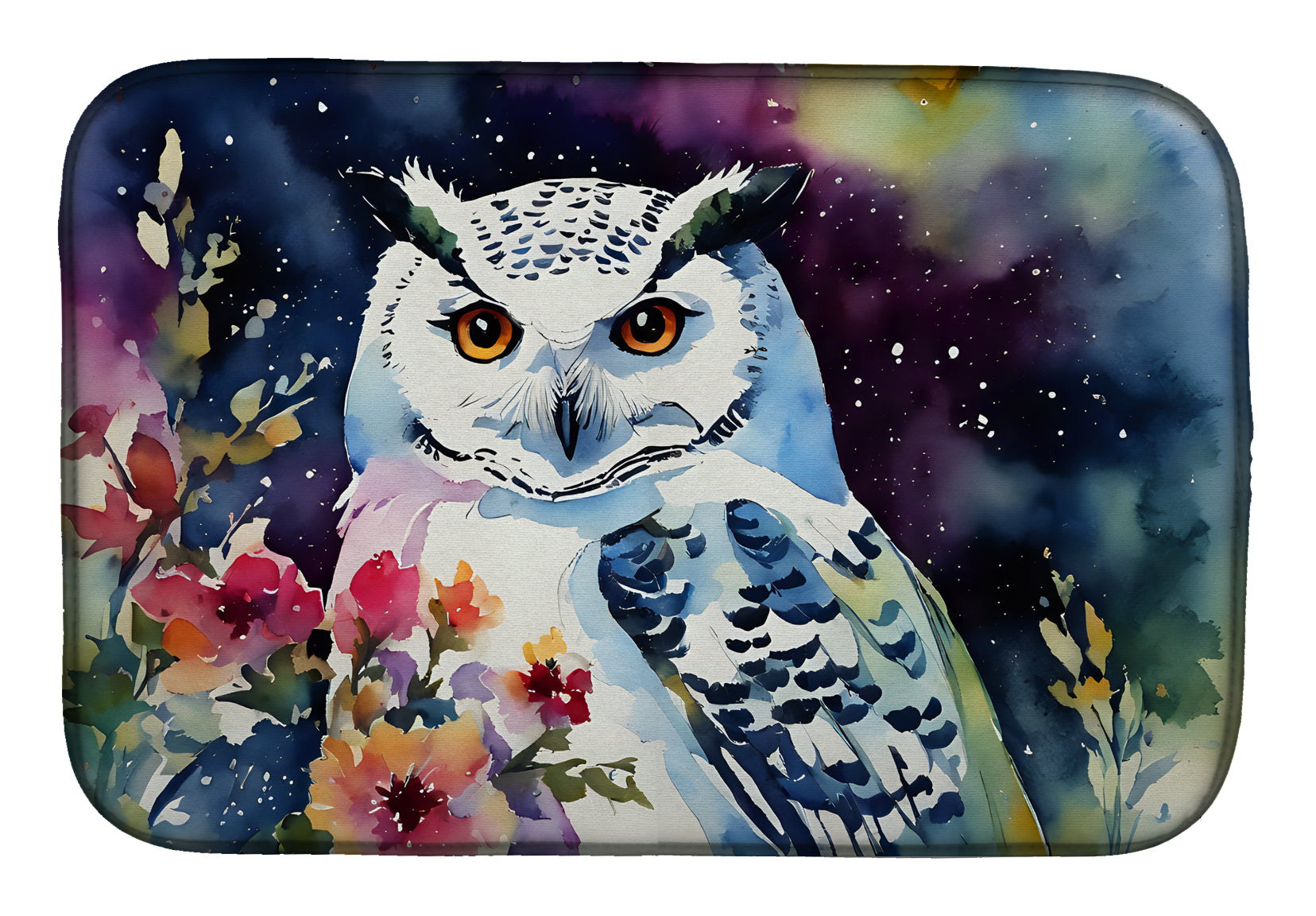 Buy this Snowy Owl Dish Drying Mat