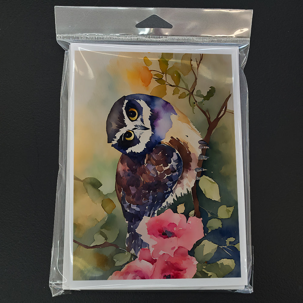 Spectacled Owl Greeting Cards Pack of 8