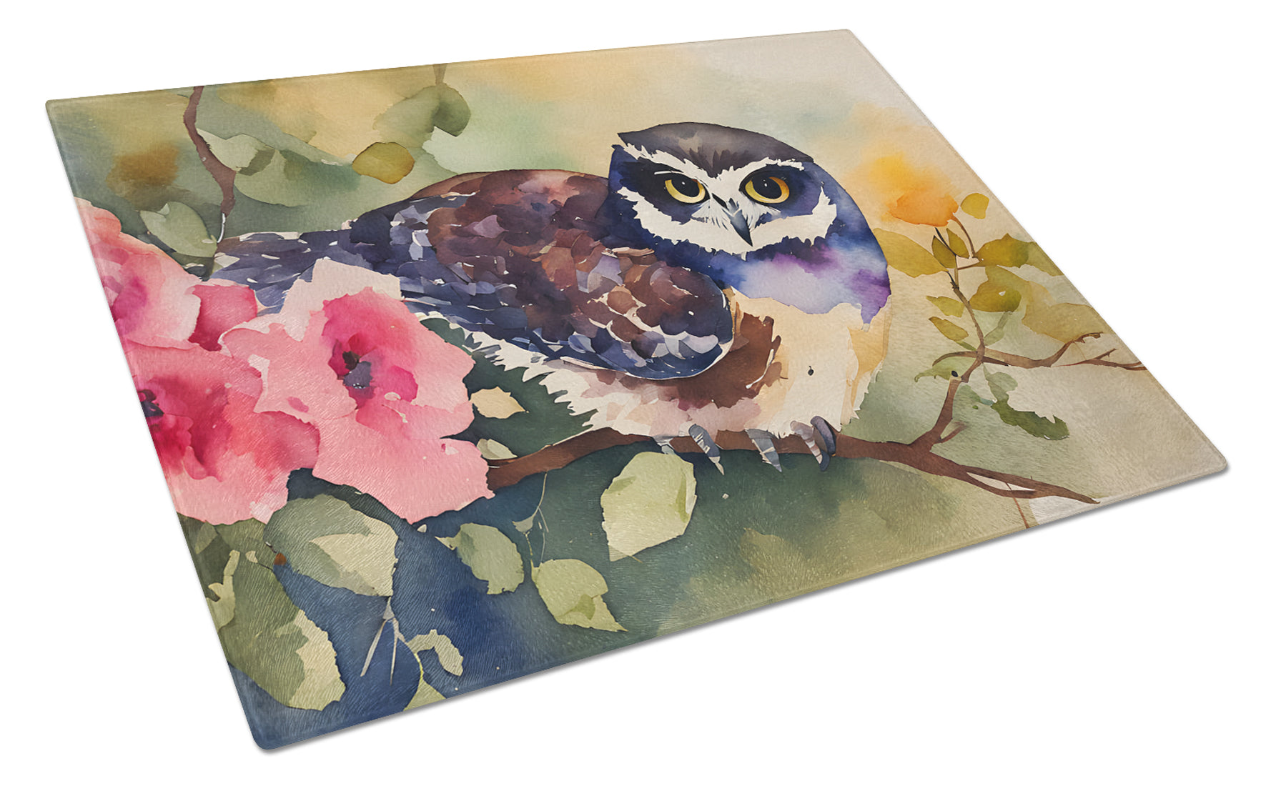 Buy this Spectacled Owl Glass Cutting Board
