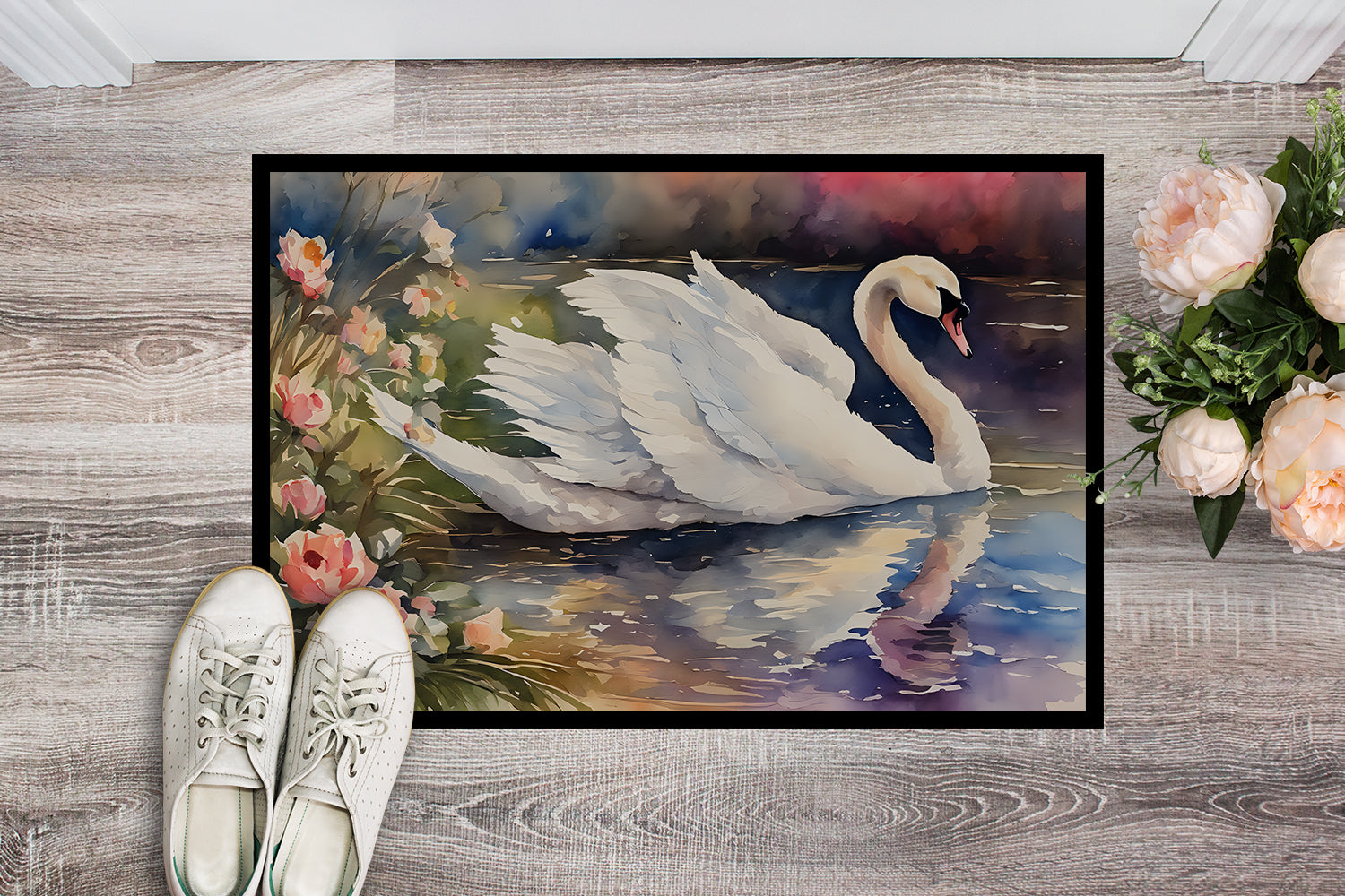 Buy this Swan Doormat