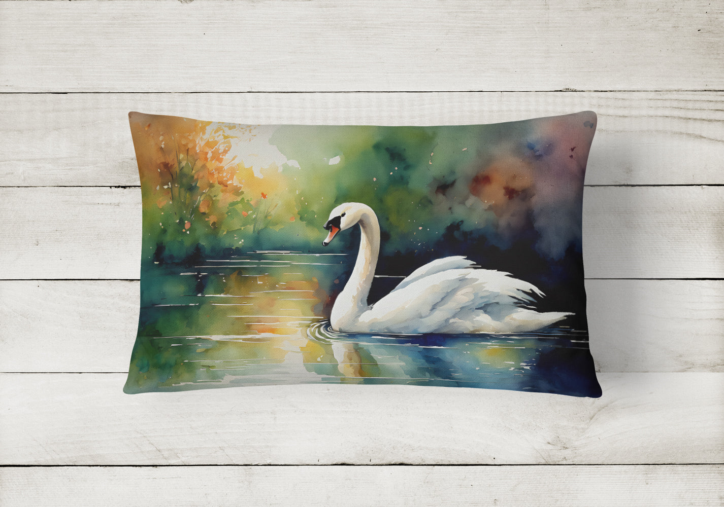 Swan Throw Pillow