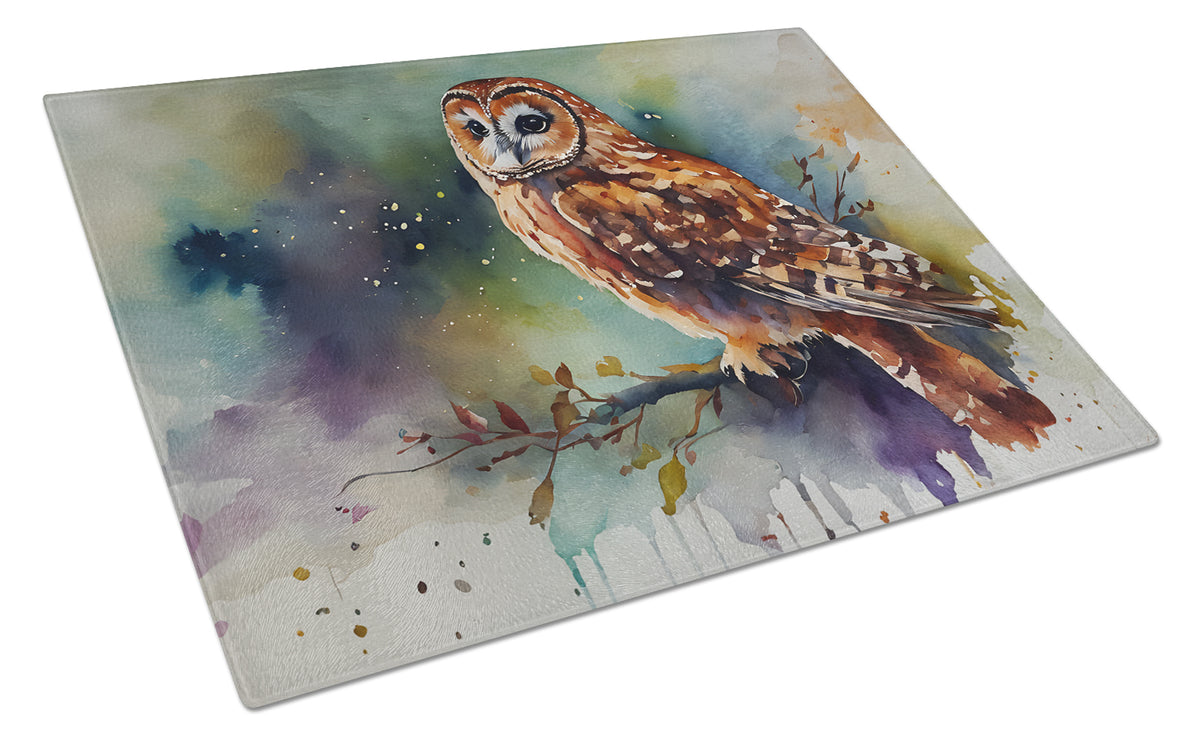 Buy this Tawny Owl Glass Cutting Board