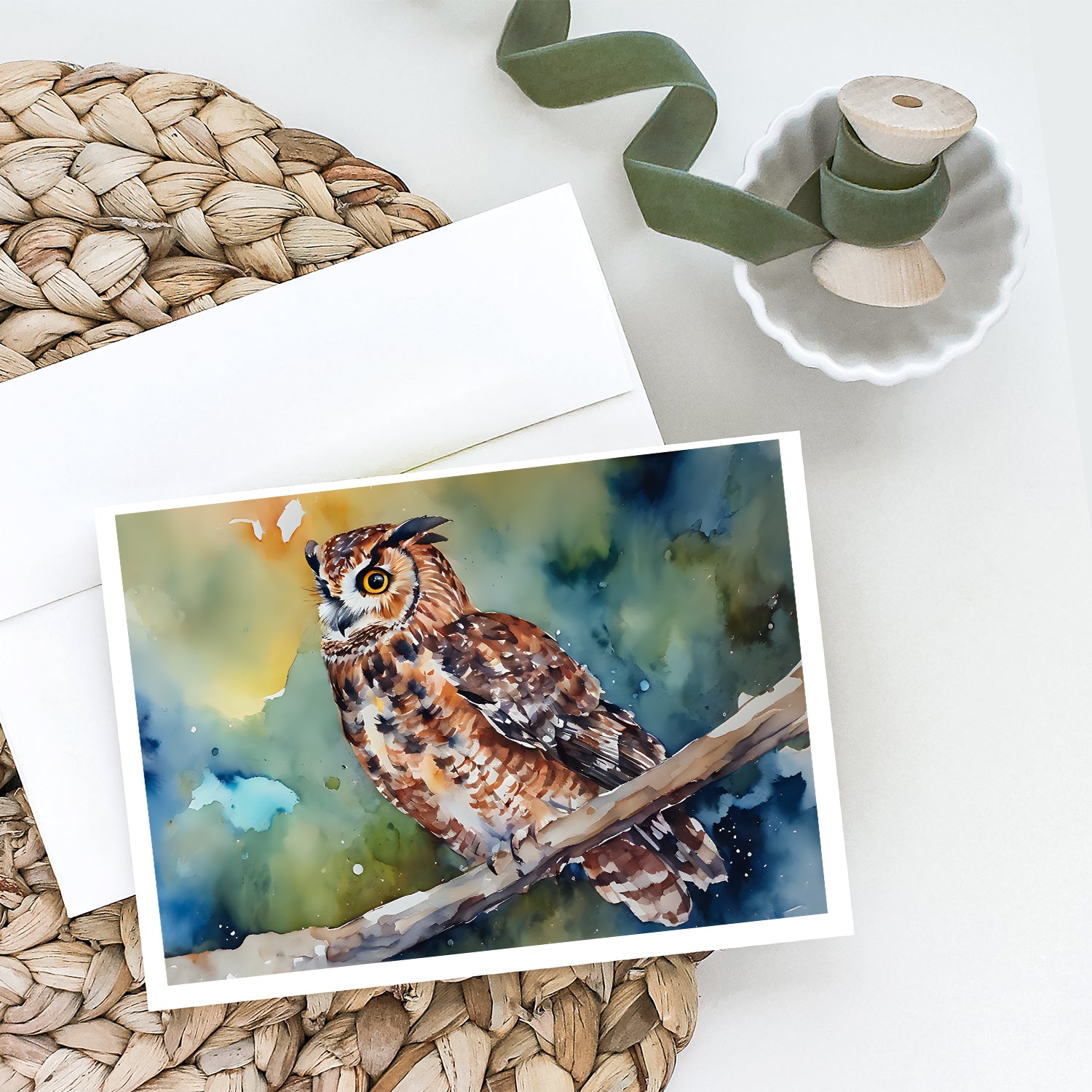 Buy this Tawny Owl Greeting Cards Pack of 8
