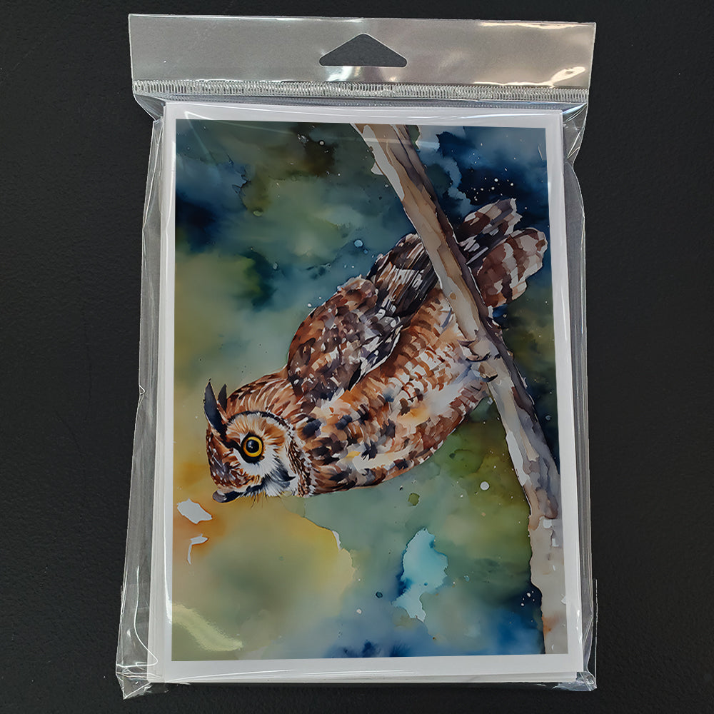 Tawny Owl Greeting Cards Pack of 8