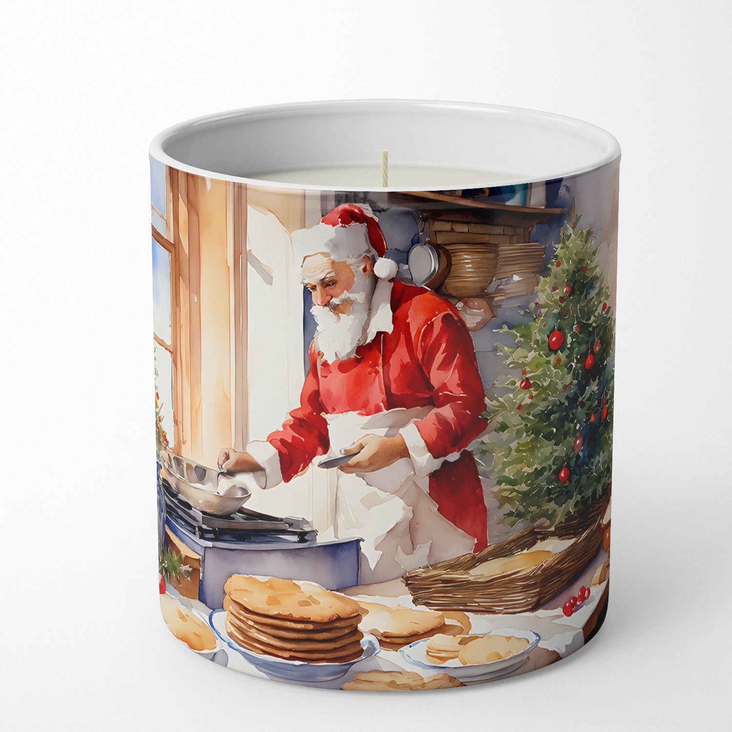 Buy this Cookies with Santa Claus Babbo Natale Decorative Soy Candle