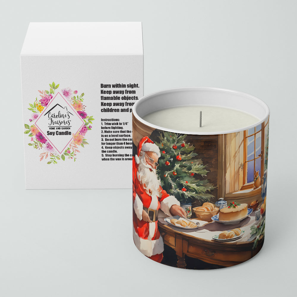 Cookies with Santa Claus Decorative Soy Candle
