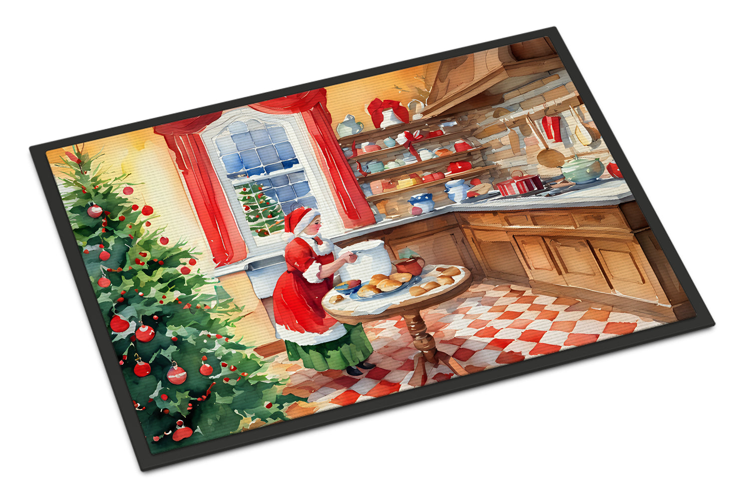 Buy this Cookies with Santa Claus Mrs. Claus Doormat