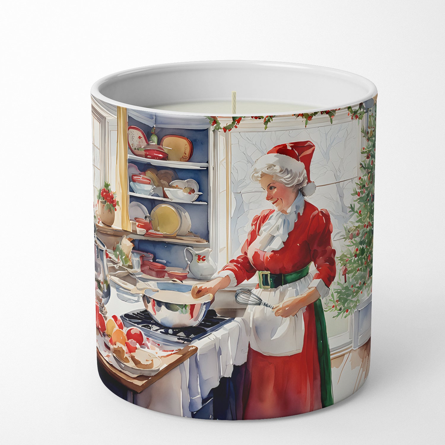 Buy this Cookies with Santa Claus Mrs. Claus Decorative Soy Candle