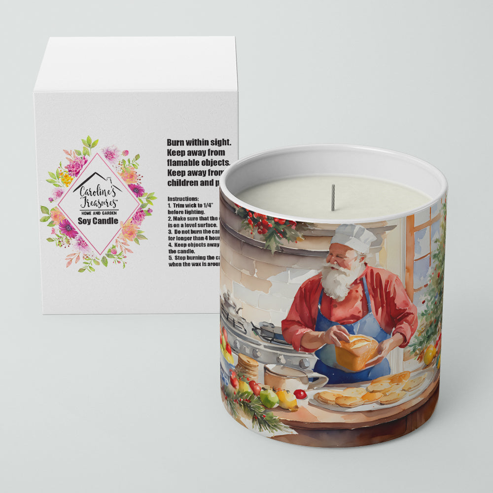 Caroline's Treasures Cookies with Santa Claus Weihnachtsmann Decorative Soy Candle