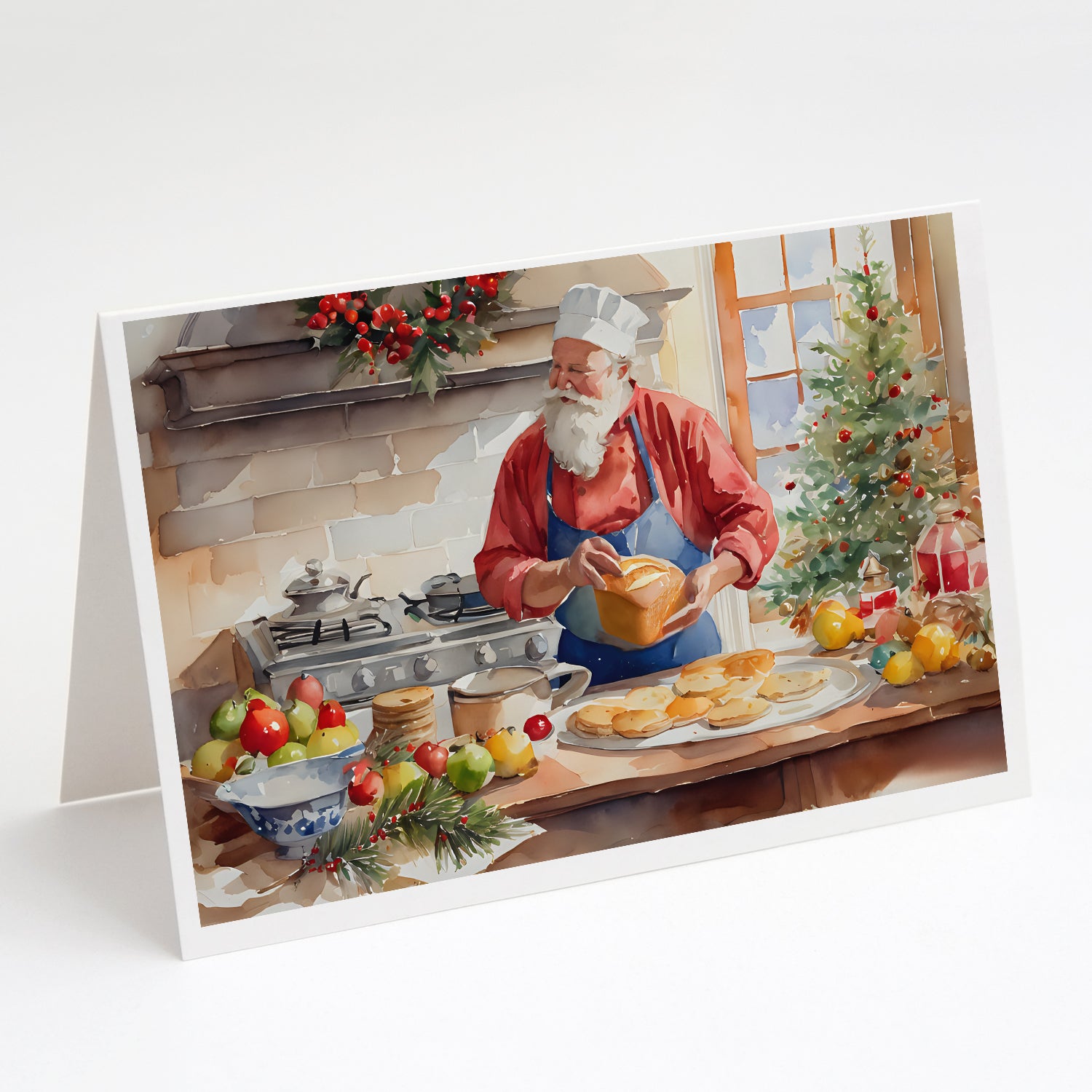 Buy this Cookies with Santa Claus Weihnachtsmann Greeting Cards Pack of 8