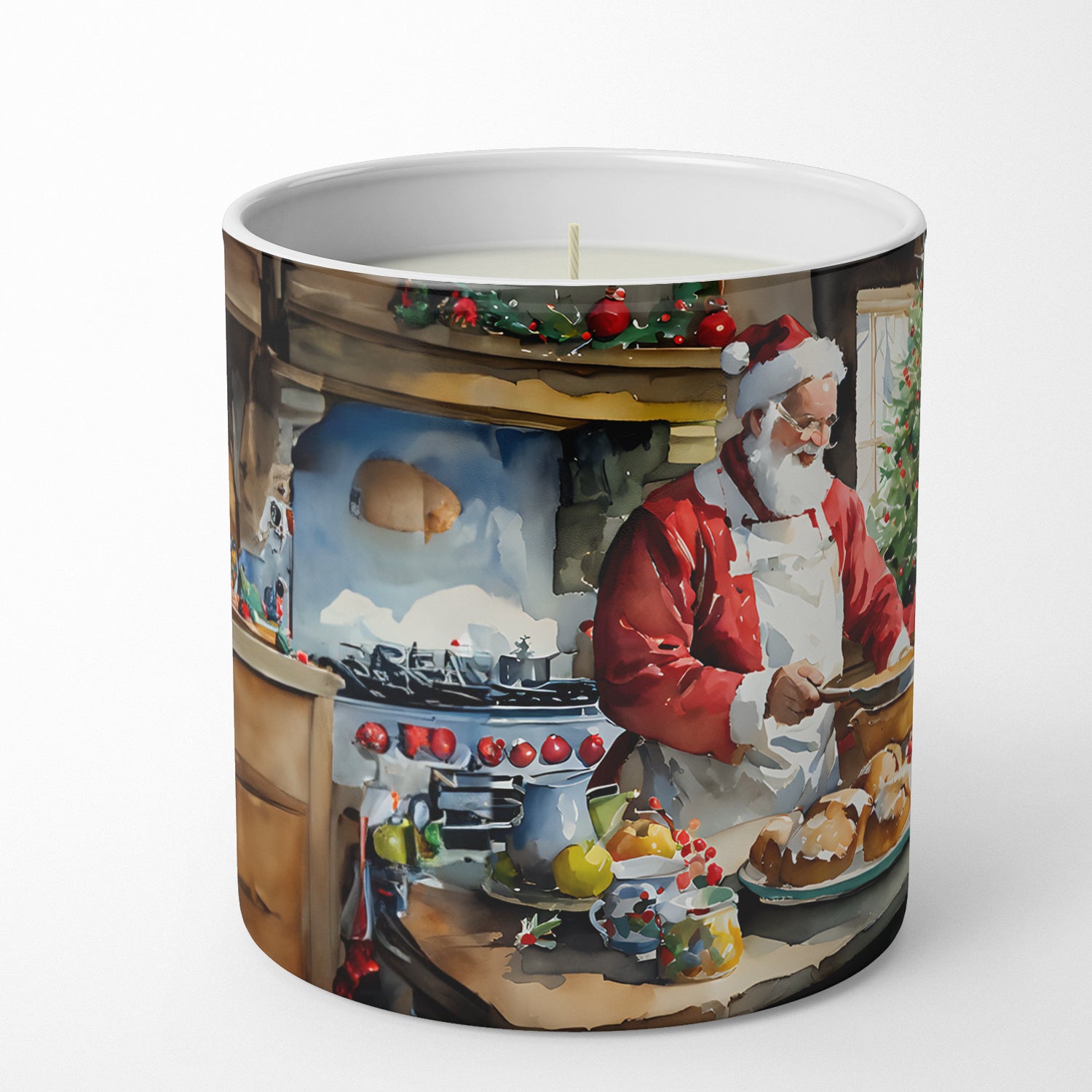 Cookies with Santa Claus Weihnachtsmann Decorative Soy Candle
