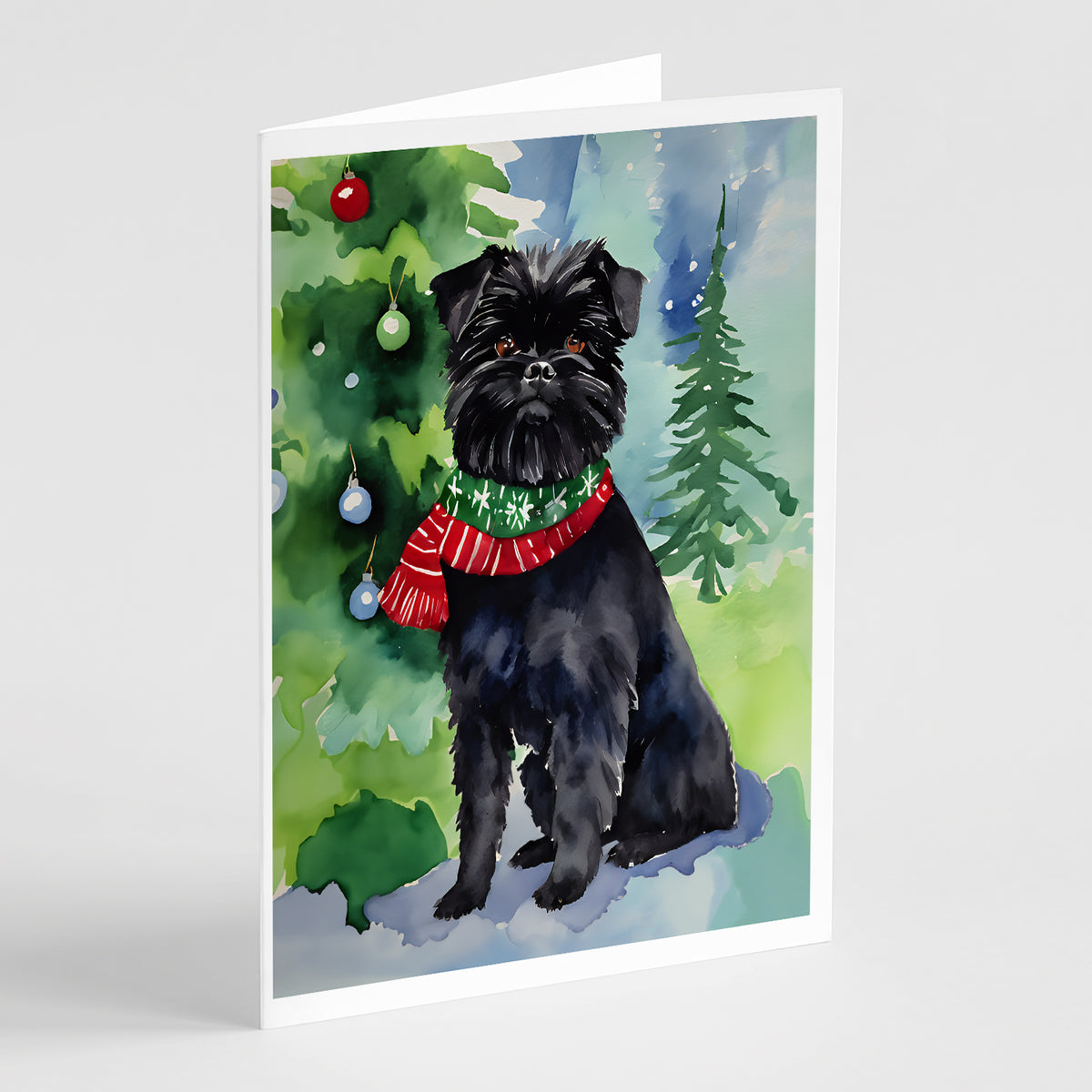 Buy this Affenpinscher Christmas Greeting Cards Pack of 8