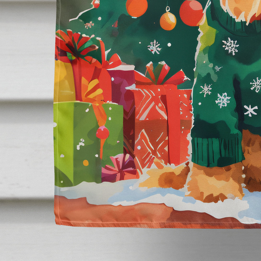 Airedale Terrier Christmas House Flag