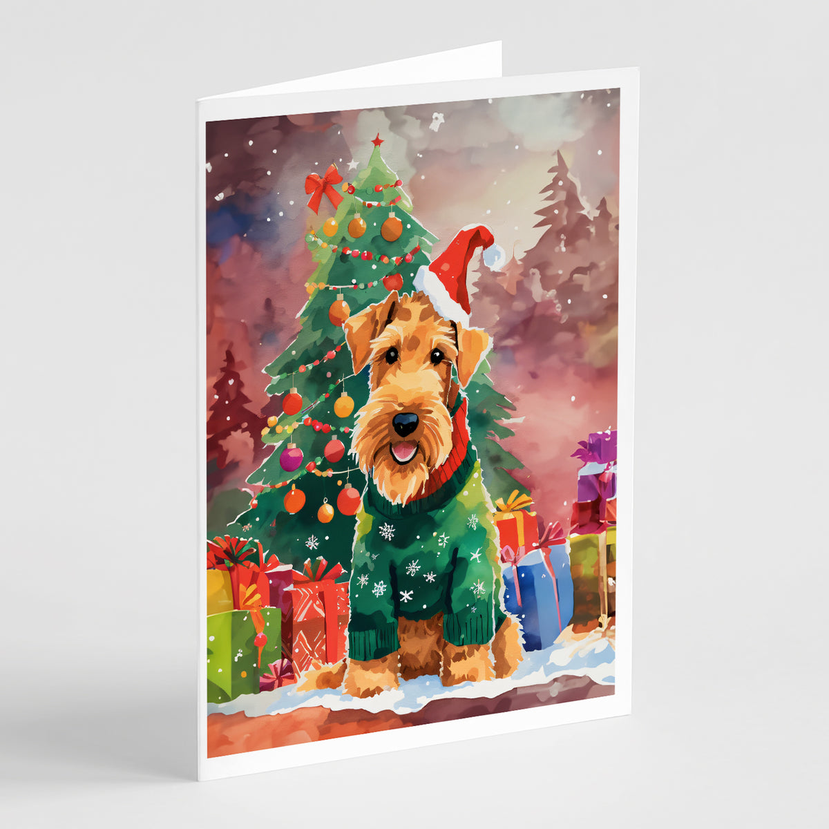 Buy this Airedale Terrier Christmas Greeting Cards Pack of 8