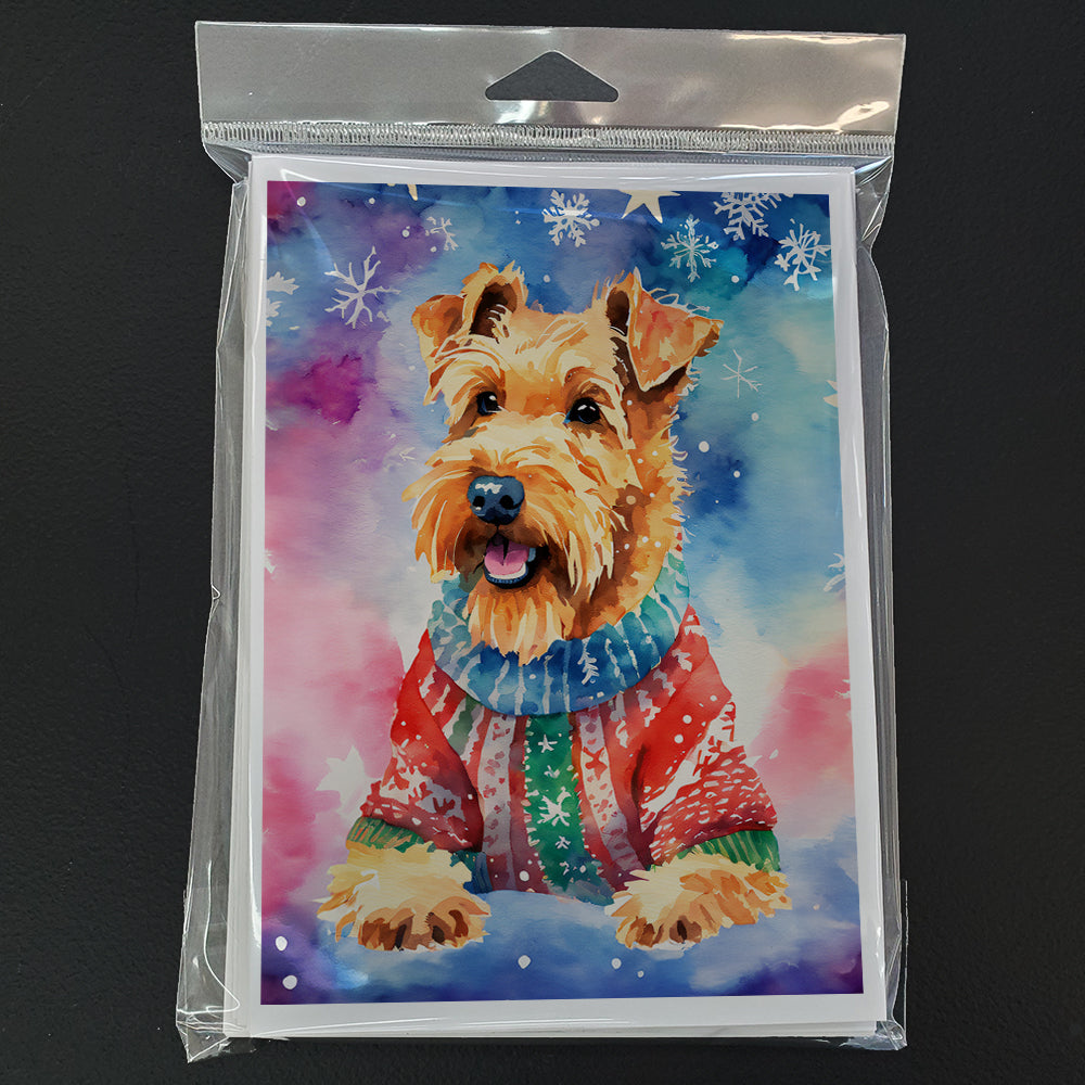 Airedale Terrier Christmas Greeting Cards Pack of 8