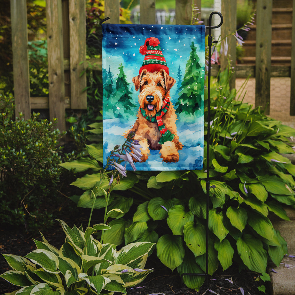 Airedale Terrier Christmas Garden Flag