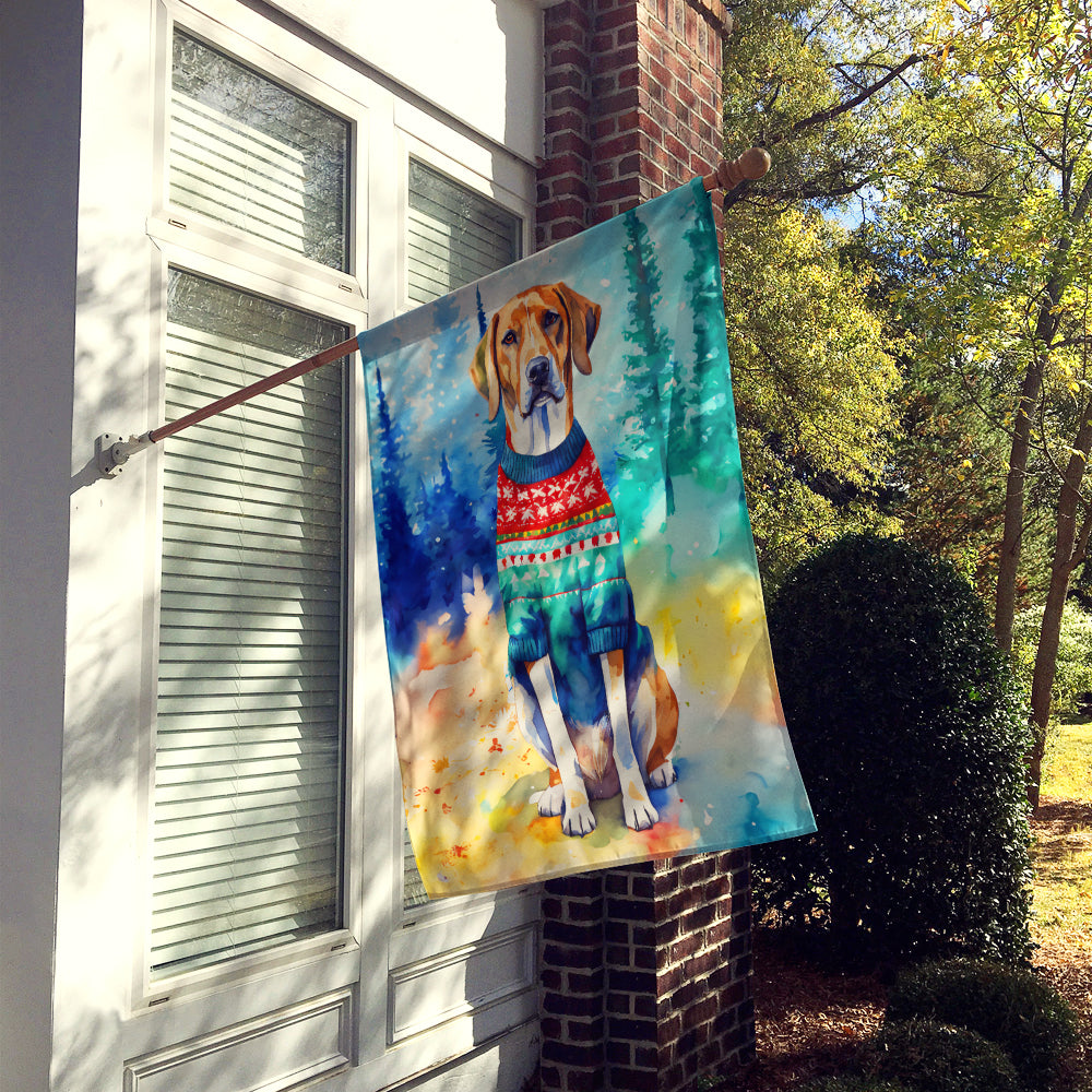 Buy this American English Coonhound Christmas House Flag