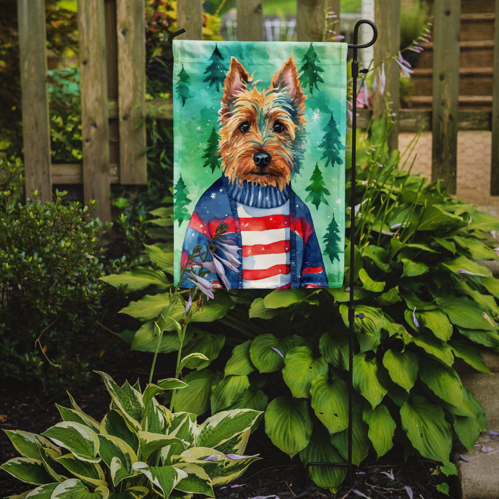 Australian Terrier Christmas Garden Flag