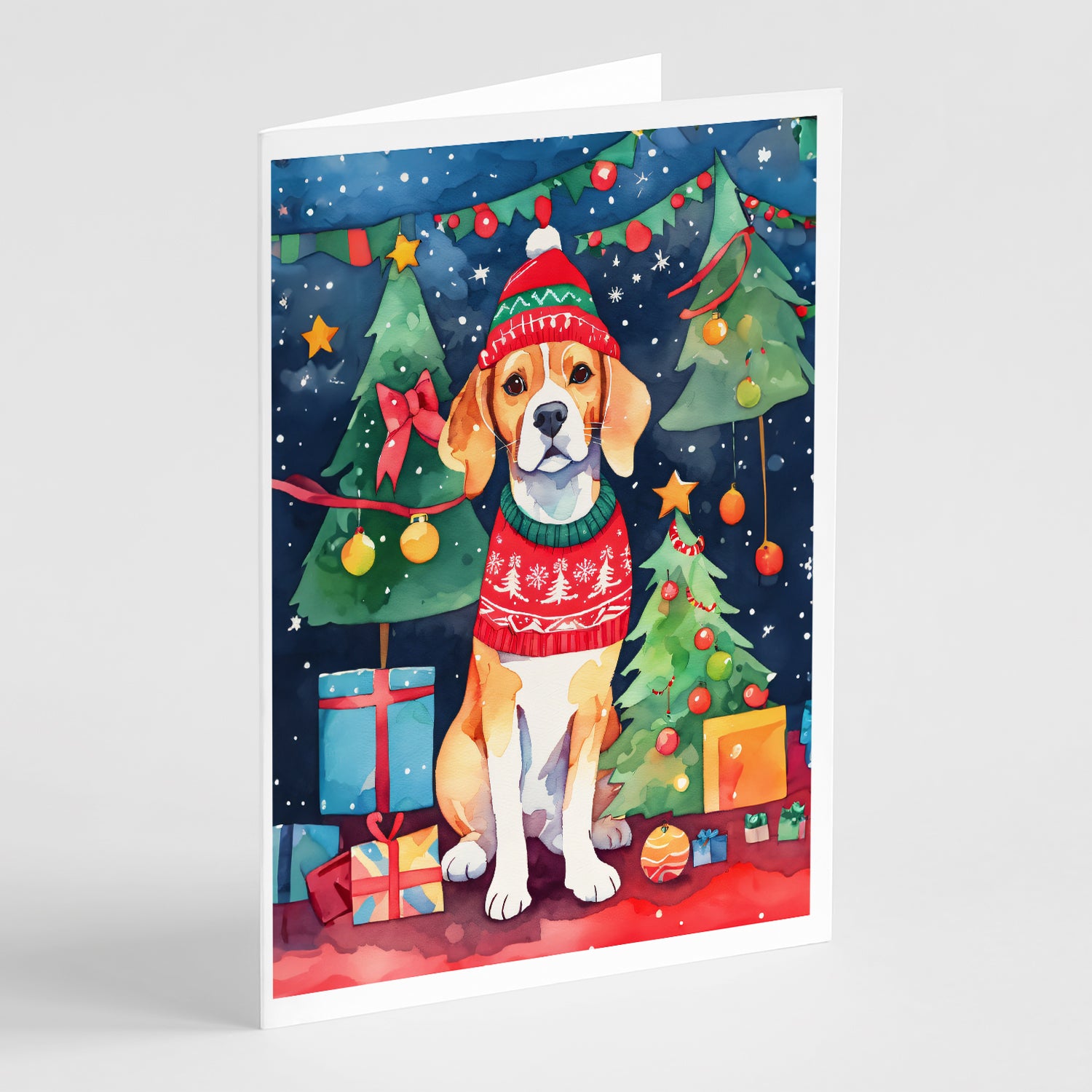 Buy this Beagle Christmas Greeting Cards Pack of 8