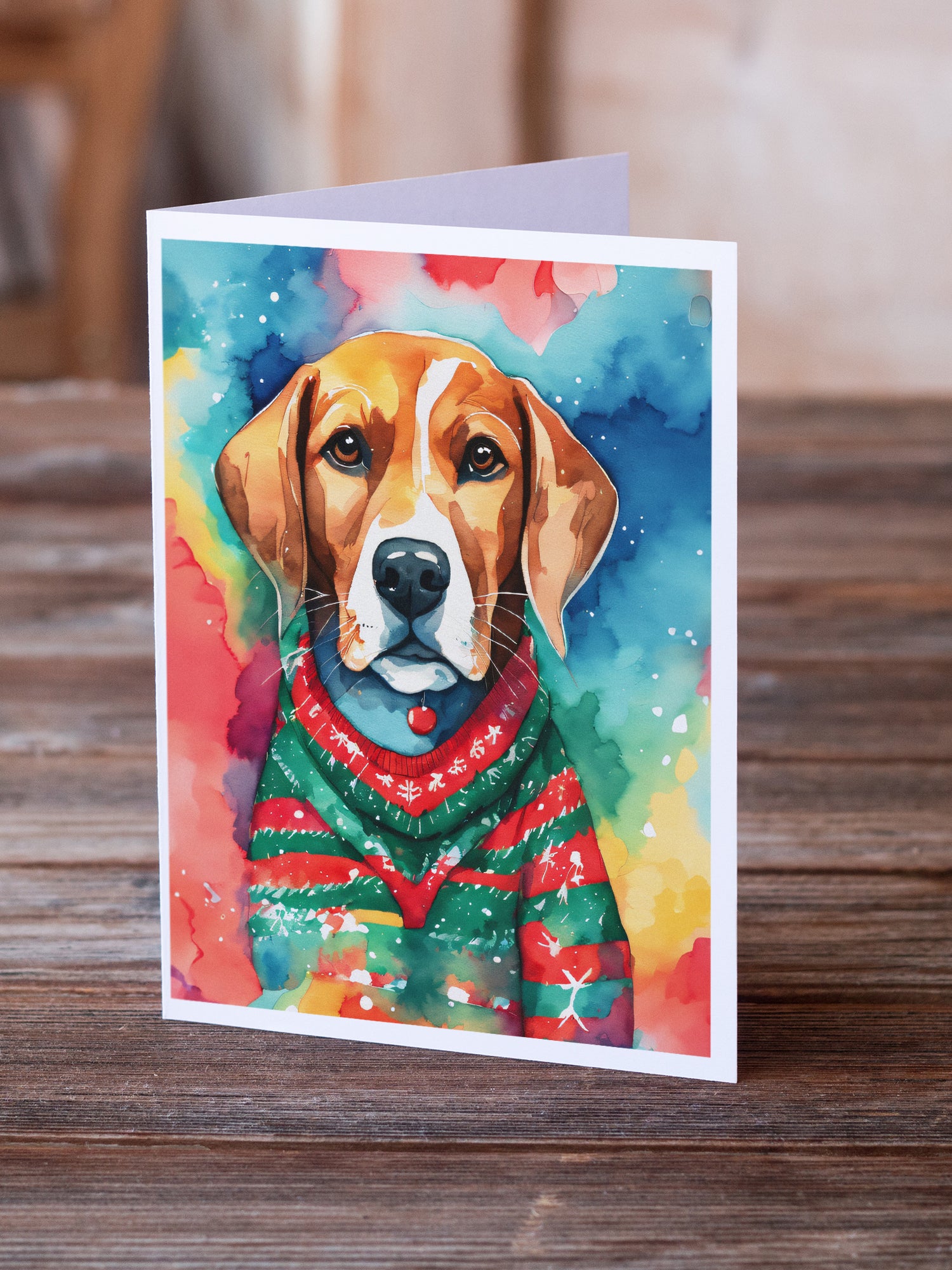 Buy this Beagle Christmas Greeting Cards Pack of 8