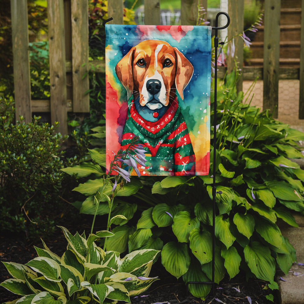 Beagle Christmas Garden Flag