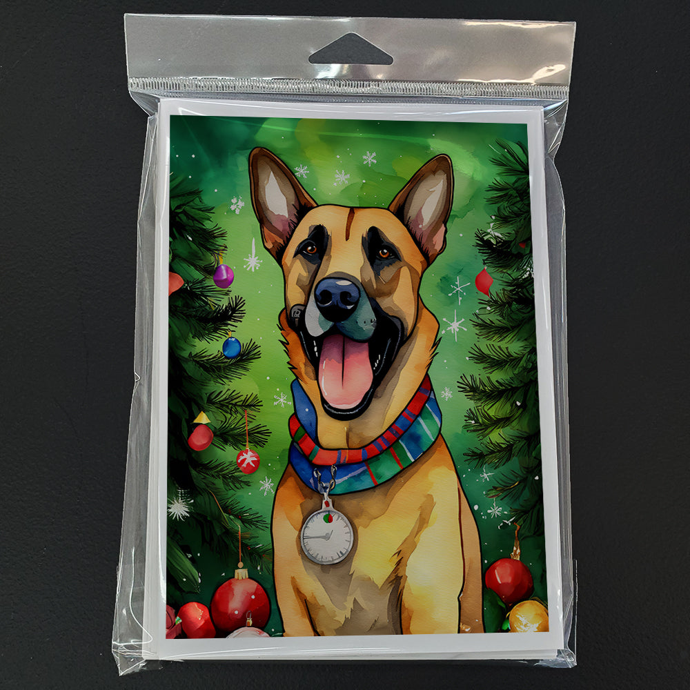 Belgian Malinois Christmas Greeting Cards Pack of 8