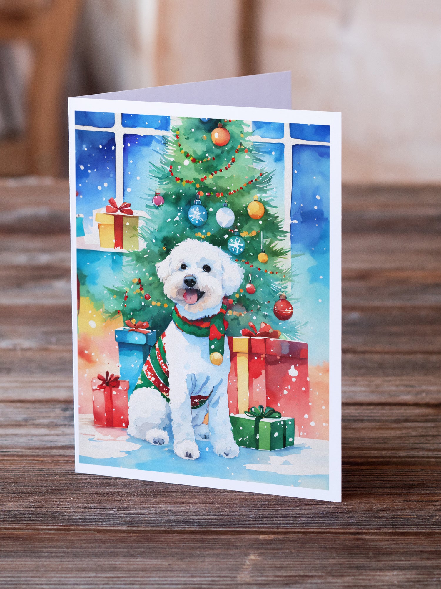 Buy this Bichon Frise Christmas Greeting Cards Pack of 8