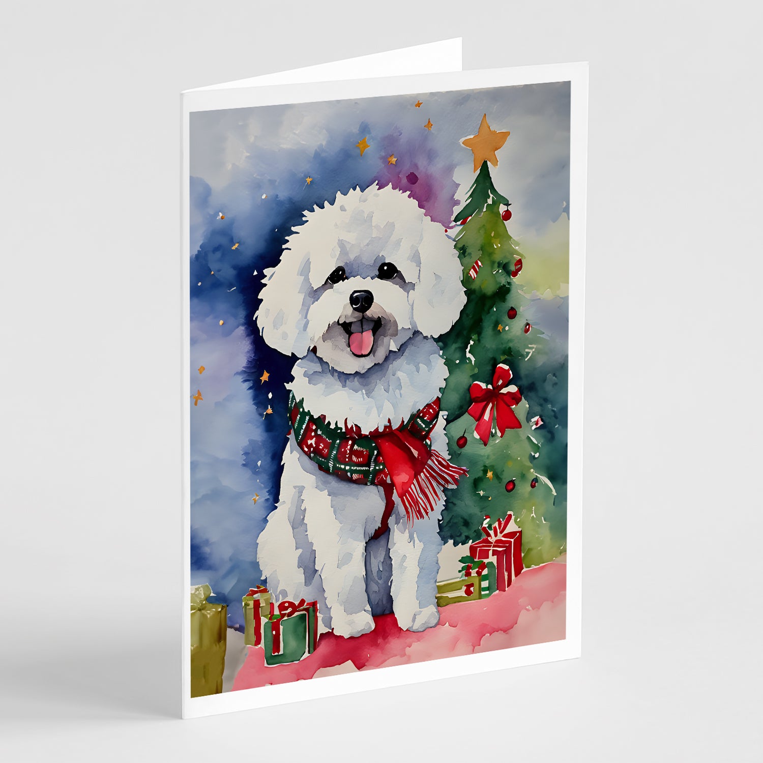 Buy this Bichon Frise Christmas Greeting Cards Pack of 8