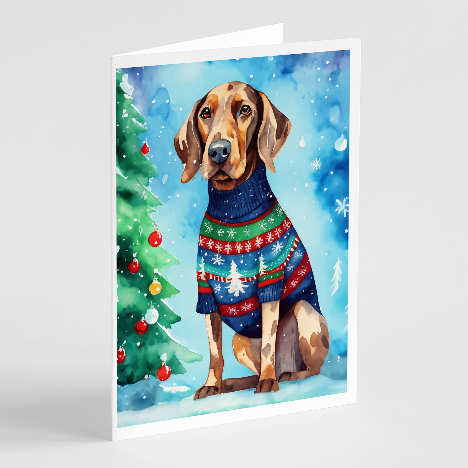 Buy this Coonhound Christmas Greeting Cards Pack of 8