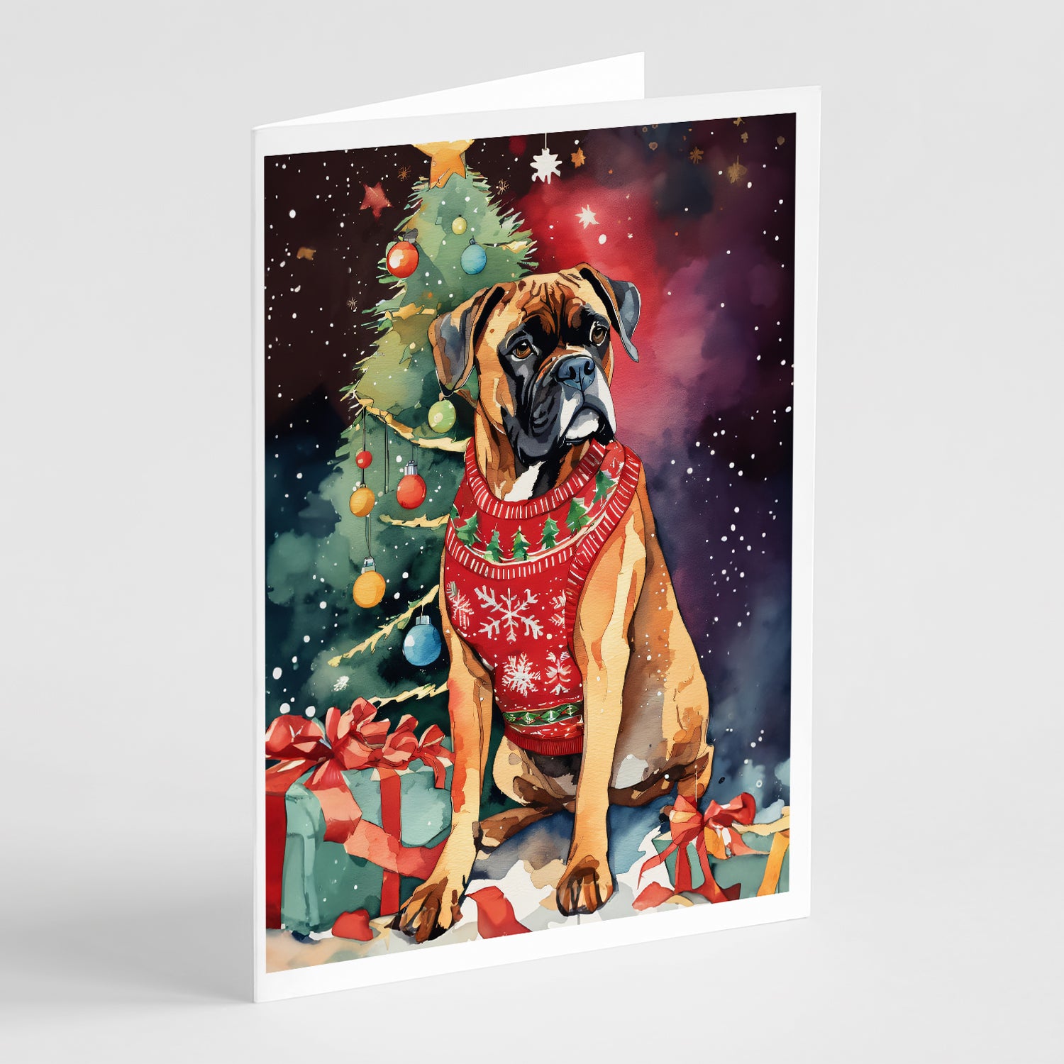 Buy this Boxer Christmas Greeting Cards Pack of 8