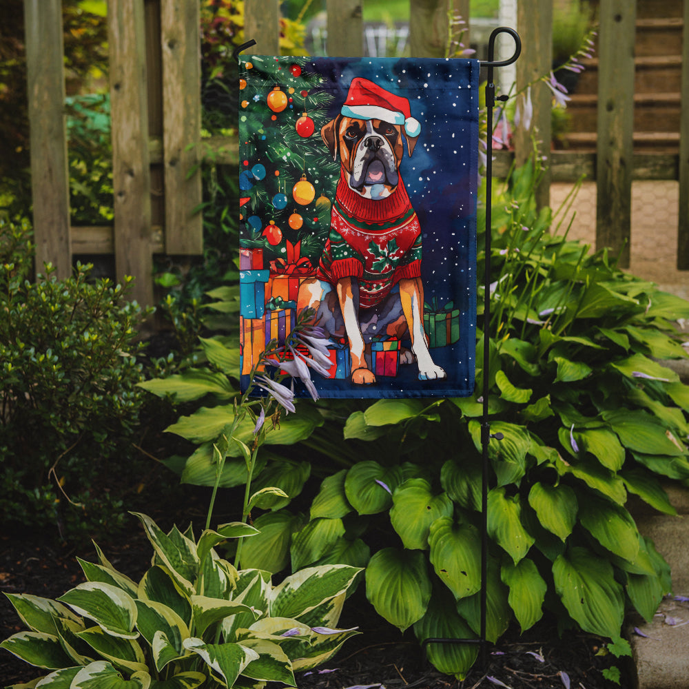 Buy this Boxer Christmas Garden Flag