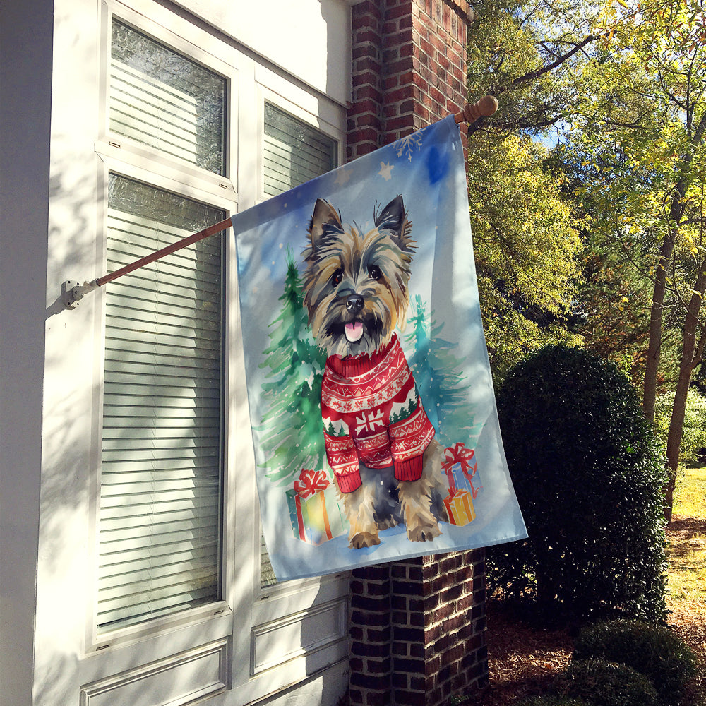 Buy this Cairn Terrier Christmas House Flag