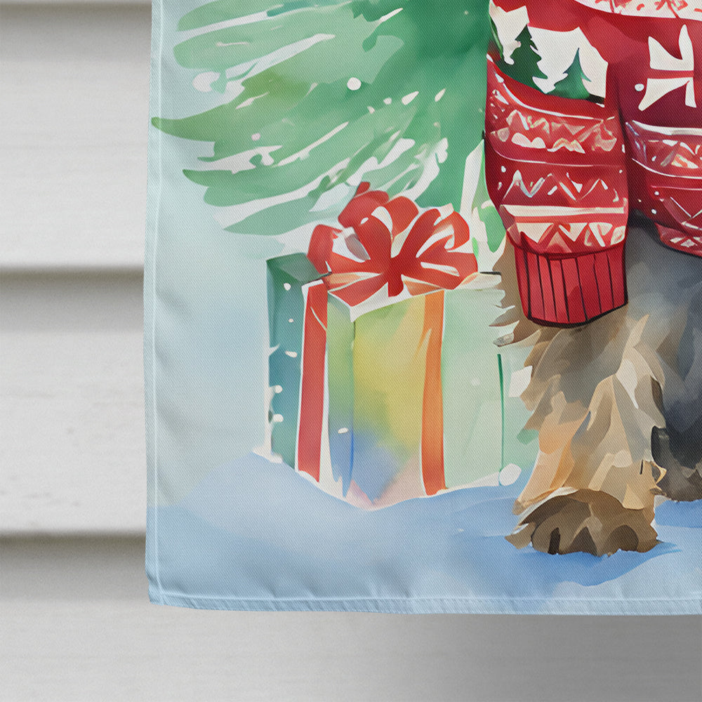Cairn Terrier Christmas House Flag
