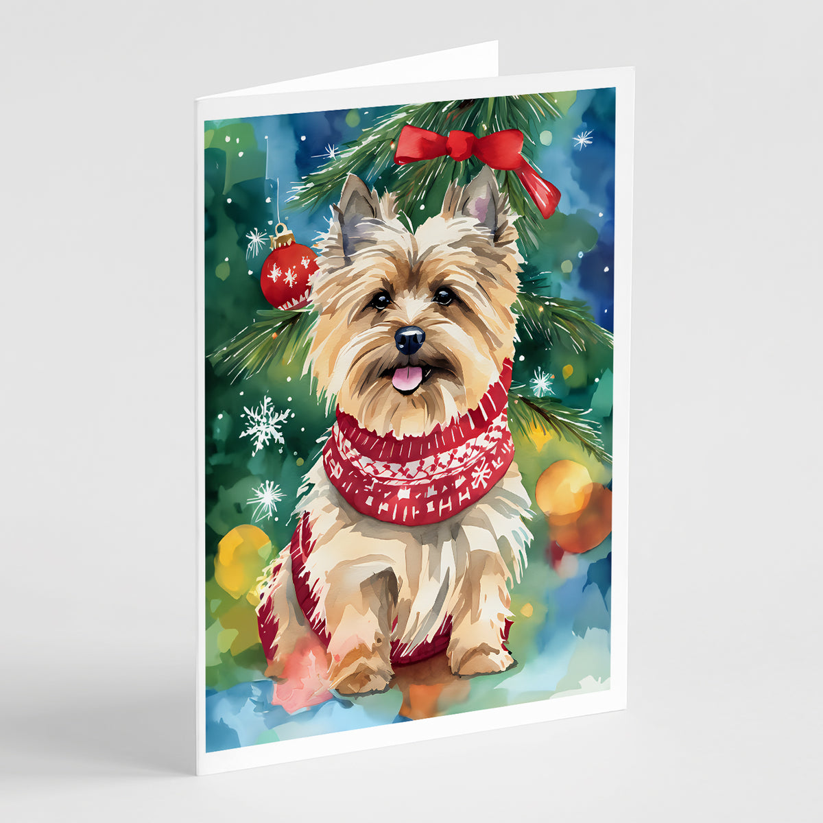 Buy this Cairn Terrier Christmas Greeting Cards Pack of 8